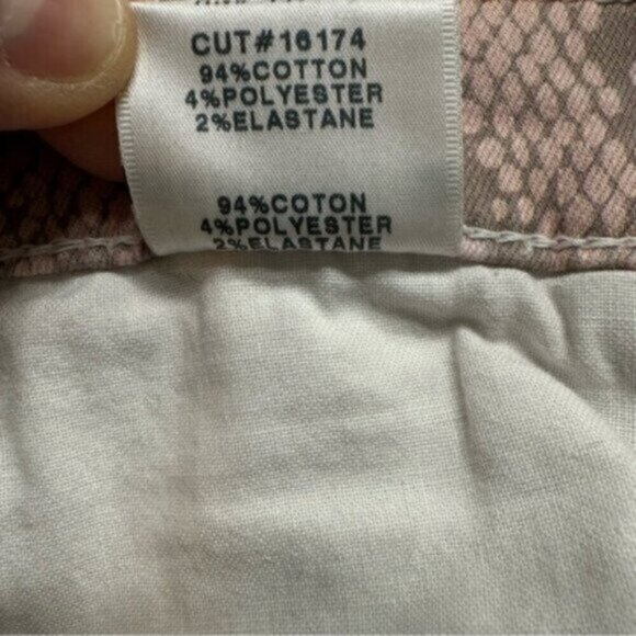 J Brand | Women's Pink & Gray Animal Print Skinny Jeans Size 26 - Picture 9 of 11